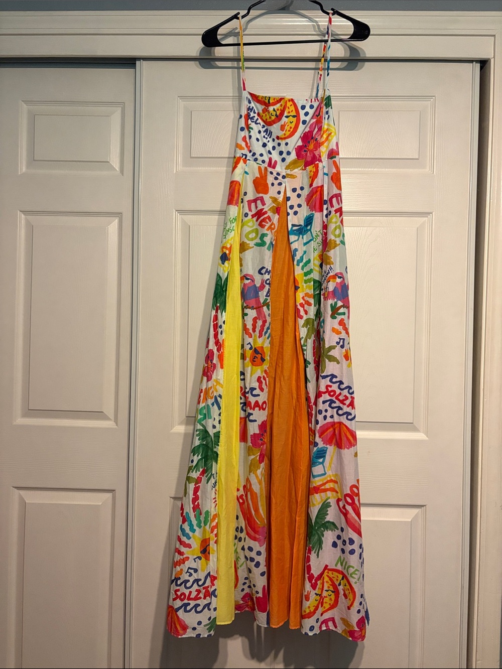 Farm Rio White Good Vibes maxi dress NWT - S